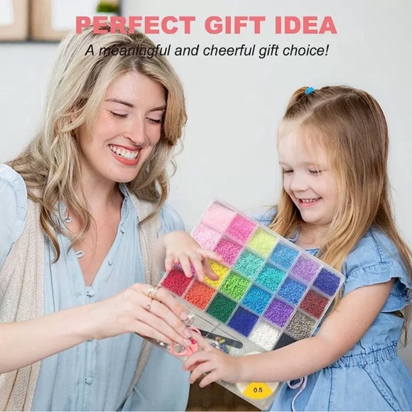 Brand New 17000pcs Seed Beads Jewelry Making Kit For Adult, Kids 8+ Years Old - Picture 8 of 8